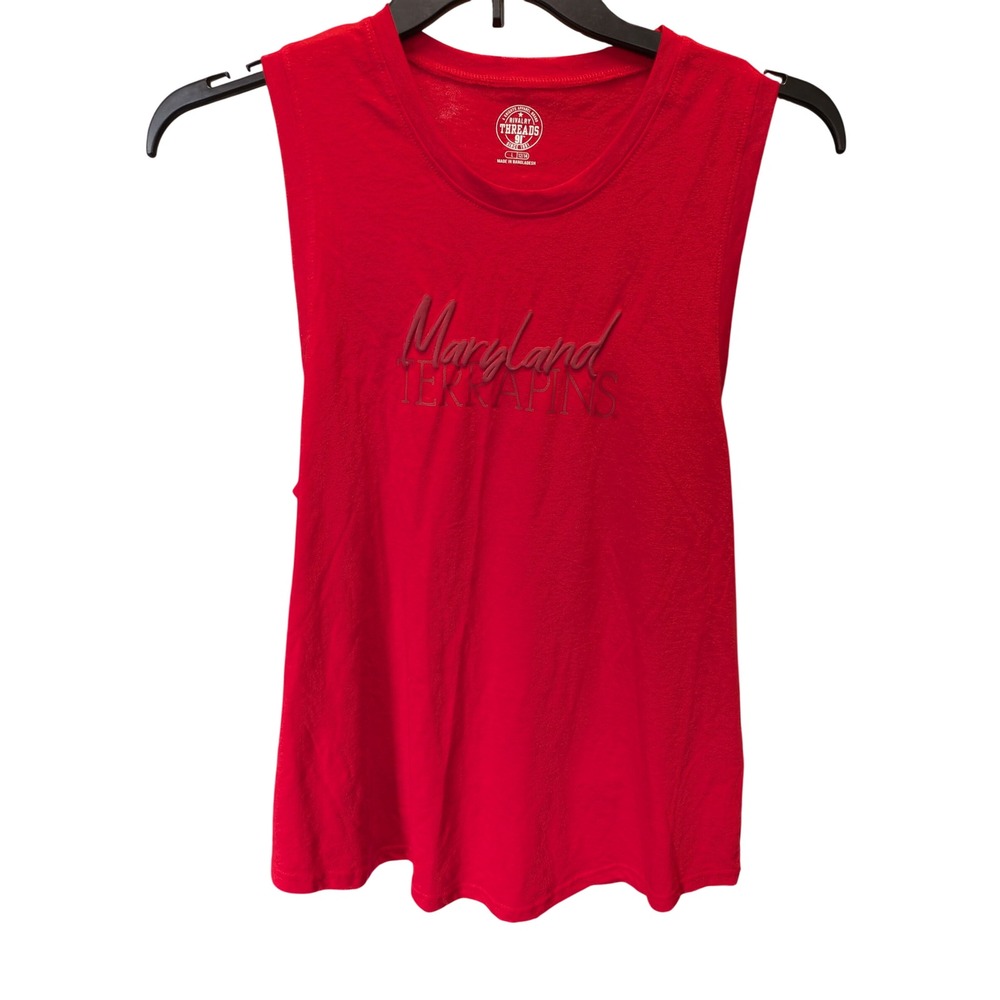 Rivalry Threads Maryland Terrapins Red Muscle Tank‎ Top NWT Womens Large 12/14